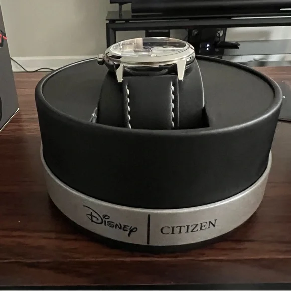 Citizen Silver and Black Mickey Mouse Watch - Picture 5 of 8